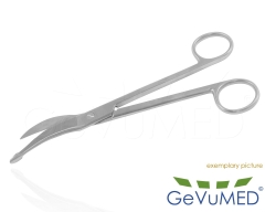 WALDMANN Episiotomie Schere | gebogen, gezahnt in 18 cm