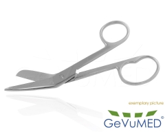 LISTER Verbandschere, Ring groß, gebogen | 18 cm oder 20 cm